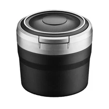 Portable Car Ashtray Cigarette Cylinder Smokeless Cup Holder LED Light with Lid