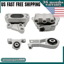 4Pcs Engine Mounts & Transmission Mount Set For 2015-2018 Jeep Renegade L4 2.4L