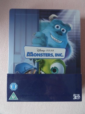 Monster AG: UK 3D Steelbook! Blu Ray! KEIN DEUTSCH! OVP! NEU! geprägt!