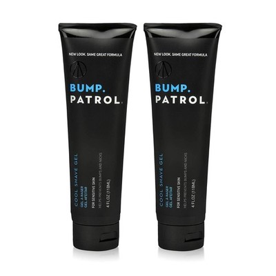 Bump Patrol Cool Shave Gel - Sensitive Clear 4 Fl Oz (Pack of 2), B0002z7kl0 