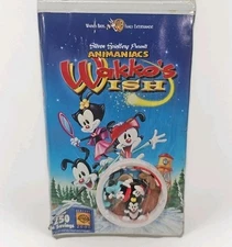 Animaniacs Wakko's Wish w Toy Clamshell 1999 VHS New Sealed Vintage NOS Ornament