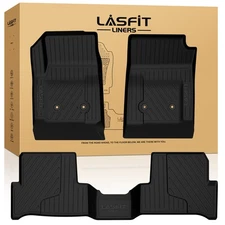 LASFIT Floor Mats for GMC Canyon 2015-2022 Extended Cab Protection Waterproof