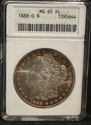 1888-O MORGAN SILVER MS65 !  CAMEO! PL/ PROOF LIKE Old Holder