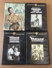 LOT of 4 GORDON SCOTT TARZAN MOVIES + BUSTER CRABBE!!!