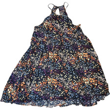 Kimchi Blue Floral Halter Dress Small Hi-Low Boho Sleeveless Urban Outfitters