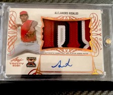 2021 Leaf Trinity Alejandro Hidalgo RC Patch Autograph PA-AH1 Baseball