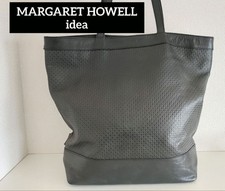 Margaret Howell Idea Embossed Dark Green Tote Bag Women Rare Model LImited Editi