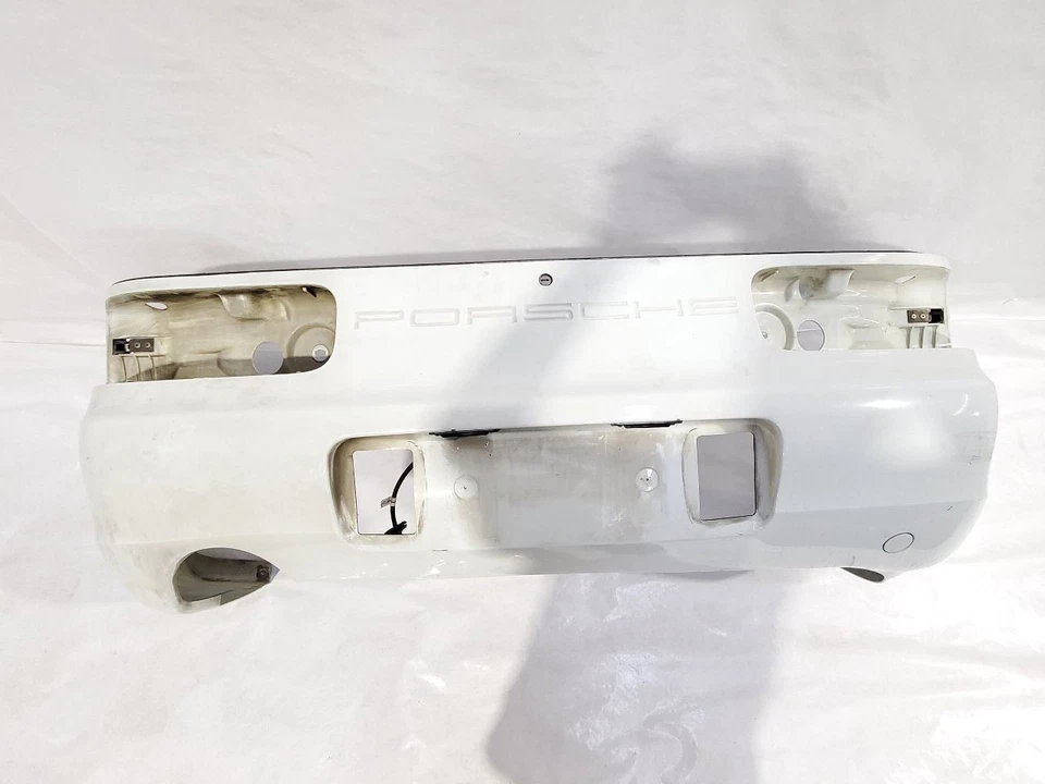 Parachoques trasero blanco convertible Porsche 968 1992 1993 1994 1995 OEM Foto 4 de 4