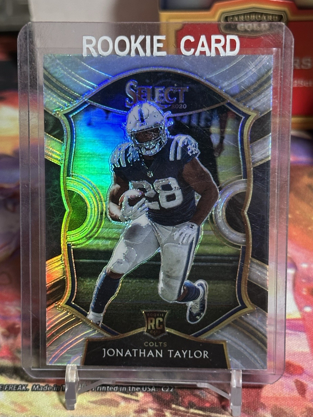 Jonathan Taylor 2020 Panini Select #53 Silver Prizm Rookie RC Concourse