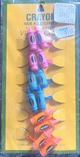 NEW Vintage Crayon Hair Accessories Ponytail Holders NOS New in Package NIP