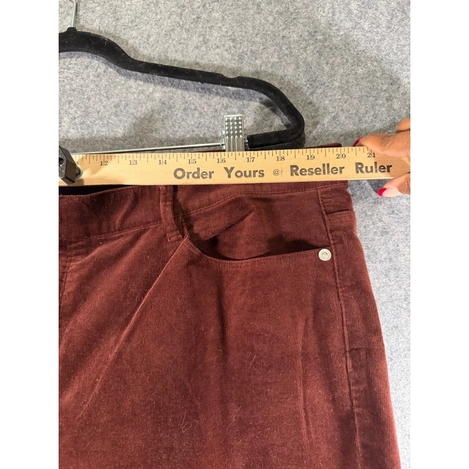 J.Jill Corduroy Pants Women's 2X REDWOOD Straight Leg Cotton Fall Everyday - Image 4 of 4