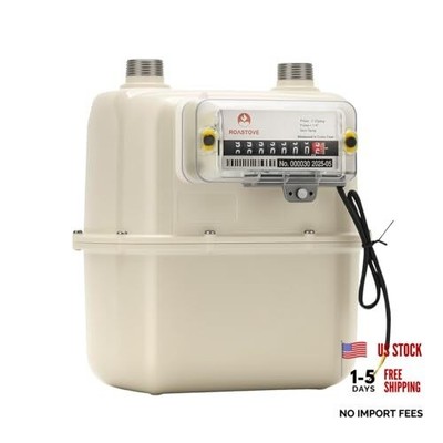  Gas Meter,Natural Gas SUBMETER,with 3/4'' Thread and Pulse Output 