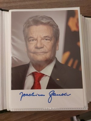 Joachim Gauck, Alt-Bundespräsident, Repro Autogramm