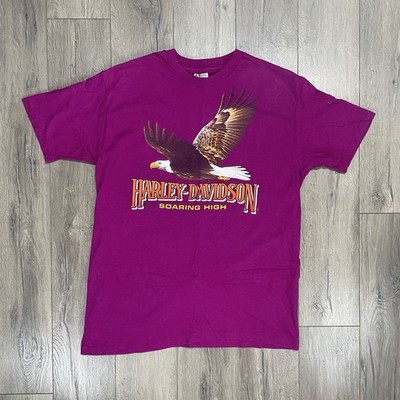 Harley Davidson Fargo 80 s Flying Soaring High Eagle 86-89 Hanes T Shirt Sz XL