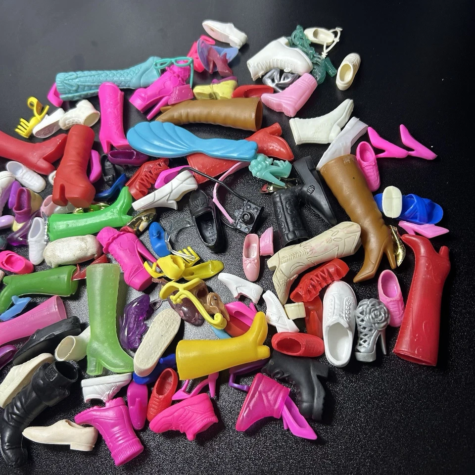 Vintage to NOW~ Barbie Ken & Friends ~BOOTS & SHOES Lot A~ Pairs Singles DAMAGED - Image 3 of 4