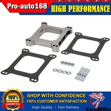1 Inch Aluminum Phenolic Carburetor Spacer Open Center For AFB SBC BBC 4 BBL
