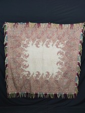 Stunning Vintage Paisley Shawl Scarf Wrap   Retro Boho Statement Piece A163