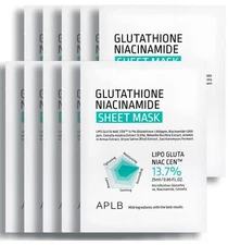 Glutathione Niacinamide Sheet Mask (25ml x 4 Sheet )
