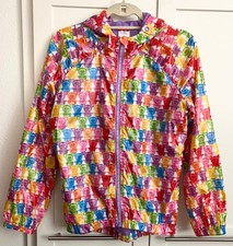 MICKEY & MINNIE.Disney Park Store.Gummy Bear WINDBREAKER Rain Jacket.EUC.Kids 13