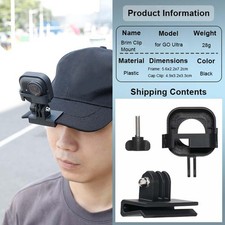 For Insta360 Go Ultra Hat Clip Action Camera Baseball Cap Brim clip Bracket