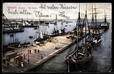 Trieste, Il Porte, Port, Sailing Ships, Postcard 1908