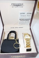 Prestige by Waltham Ladies Watch w/ Coin Purse Keychain New Old Stock w/ Box