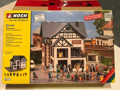 Noch H0 66501, ''Modegeschäft mit Micro-motion '' ,  Neu in OVP, foliert, 1:87