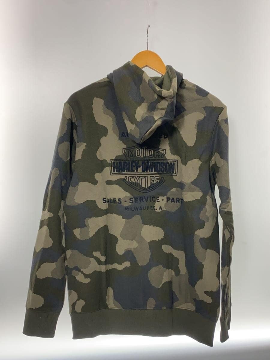 HARLEY DAVIDSON ZIP HOODIE S COTTON KHK CAMOUFLAGE 96781 HARLEY DAVIDSON ZIP HOODIE S COTTON KHK CAMOUFLAGE 96781