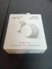 Arlo Magentic Wall Camera Mount Ultra Ultra 2 Pro 3 Pro 4 White New Open Box 