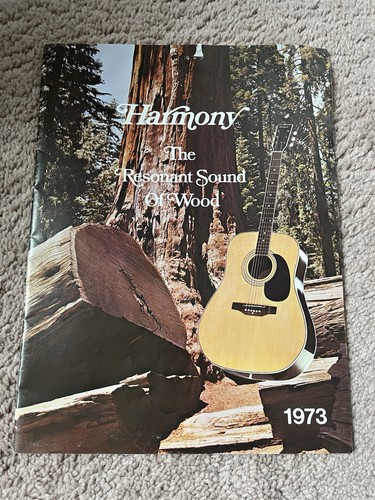 Vintage 1973 Harmony Guitars Color Catalog Advertisement