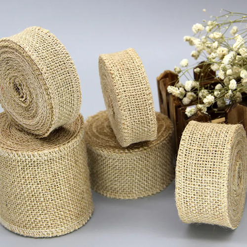 1Roll Natural Rustic Jute Burlap Hessian Ribbon Wedding Party Decorative Craft - Picture 8 of 31