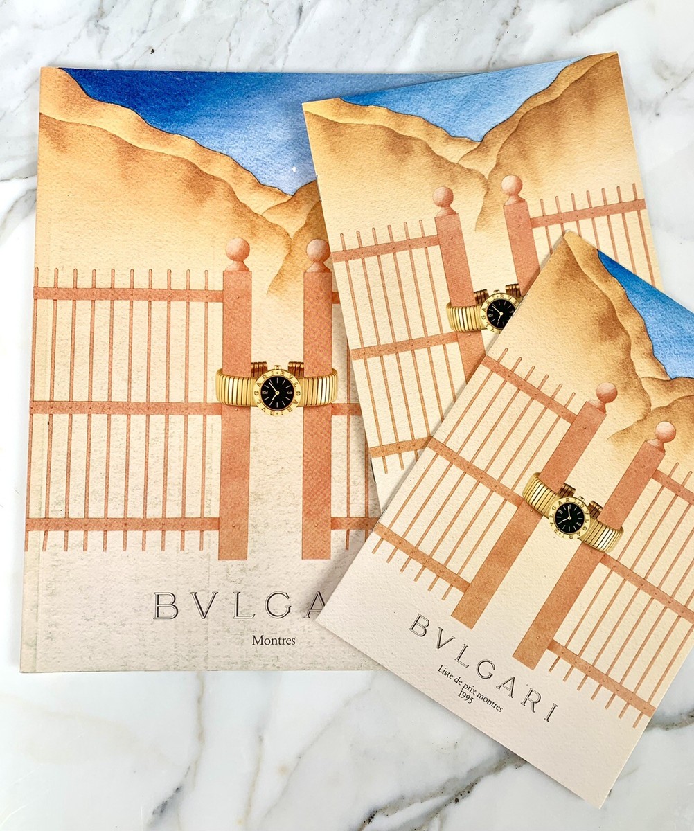 BVLGARI BULGARI RARE 1995 WATCHES MENS WOMENS CATALOGUE BOOK W