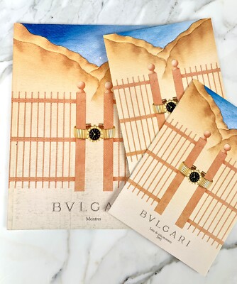 BVLGARI BULGARI RARE 1995 WATCHES MENS WOMENS CATALOGUE BOOK W