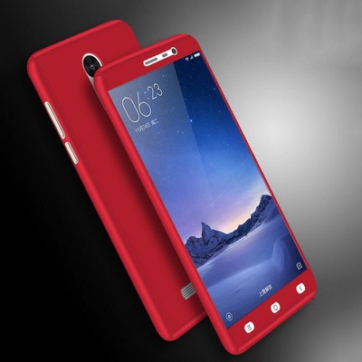 Hybrid 360° Shockproof Slim case + Tempered Glass For Xiaomi Mi6 5S Plus Redmi 4