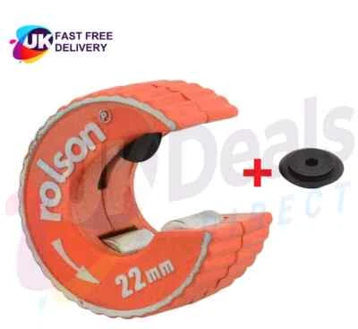 ROLSON Rotary 22mm Copper Pipe Tube Slicer Wheels Spare Cutter Self-Locking
