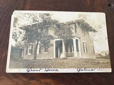 US Grant House Galena Illinois Real Photo RPPC Postcard