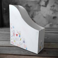 Vintage Holz-Stehordner Einschulung Shabby Ordnermappe Holz Nostalgie Handarbeit