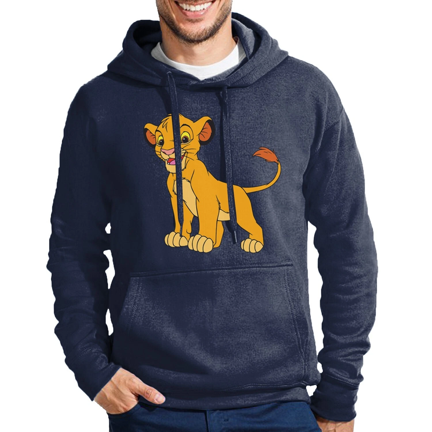 LOEWE Felpa con cappuccio uomo Simba Maglione morbido con motivo Re Leone Comodo