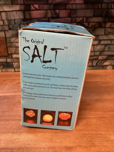 Neu - Himalaya-Leuchten ""The Original Salt Company"" orange/rosa natürliche Salzlampe - Bild 4 von 10