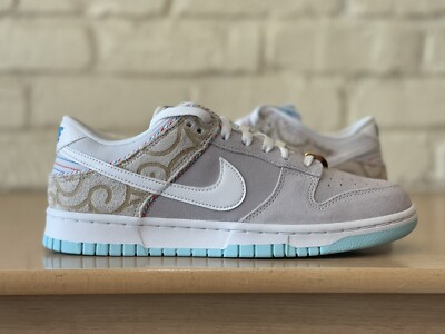 Size 7.5 - Nike Dunk SE Low Barber Shop - Grey for sale online