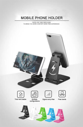 Adjustable Phone Tablet Desktop Stand Desk Holder Mount Cradle for iPhone iPad - Picture 3 of 15