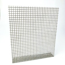 Wellengitter Edelstahl 2,0mm dick Maschen 10 x 10 Quadratisch Zuschnitt auf Maß