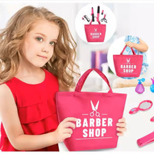 Kids Barber Shop Toy Set Pretend Play Hair Stylist Kit Gift for Boys  Girls