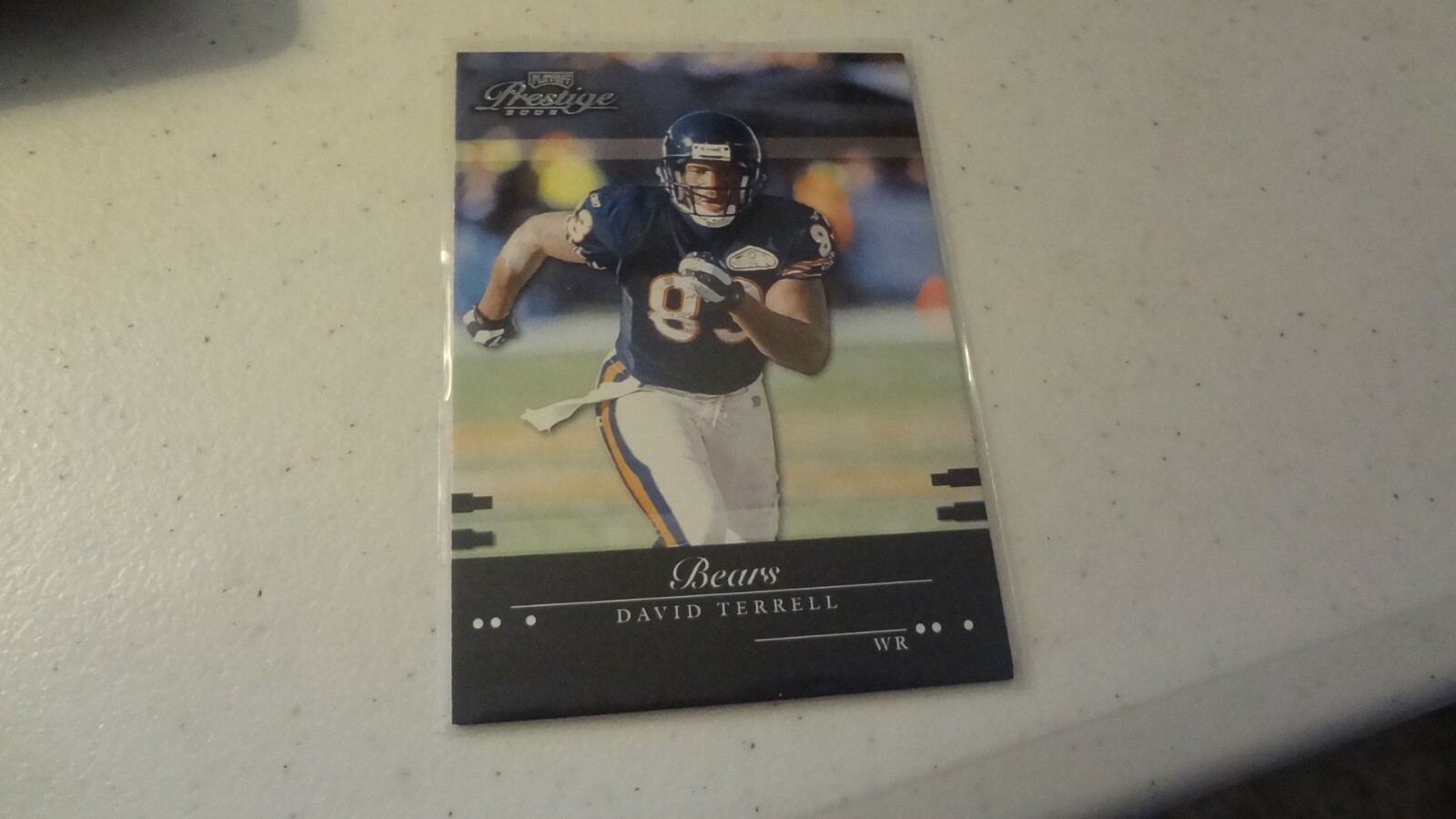 2002 PLAYOFF PRESTIGE  #25 DAVID TERRELL  FOOTBALL CARD