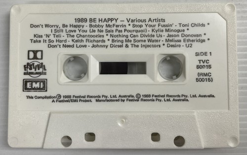 Be Happy 1989 Various Artists Music Cassette Tape TVC 50015 Festival 1989 OG - Picture 4 of 24