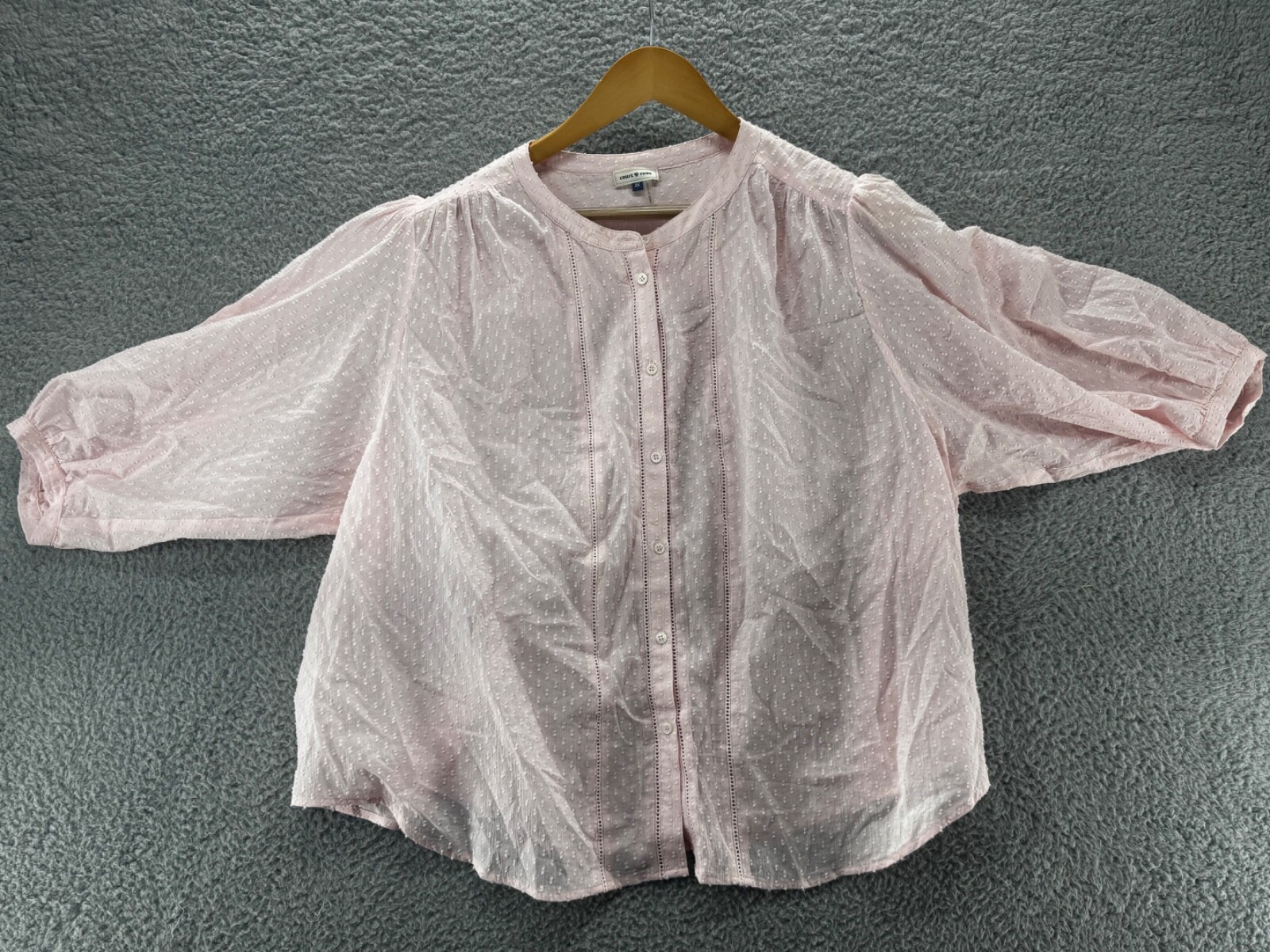 FILA Camicetta donna Court & Rowe rosa pallido con bottoni a clip taglia 2XL