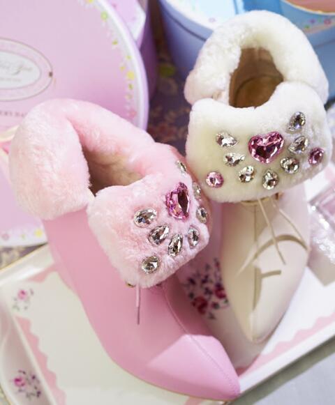 Womens Rhinestones Diamonds Fleece Lined Ankle Boots Pointed Toe Stilettos Stilettos Stilettos DD 6d588a Womens Rhinestones Diamonds Fleece Lined Ankle Boots Pointed Toe Stilettos Stilettos Stilettos DD 6d588a