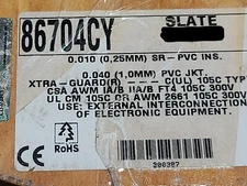 Alpha Wire 86704CY 22/4P XtraGuard Continuous Flex Data/Control Cable Gray /10ft