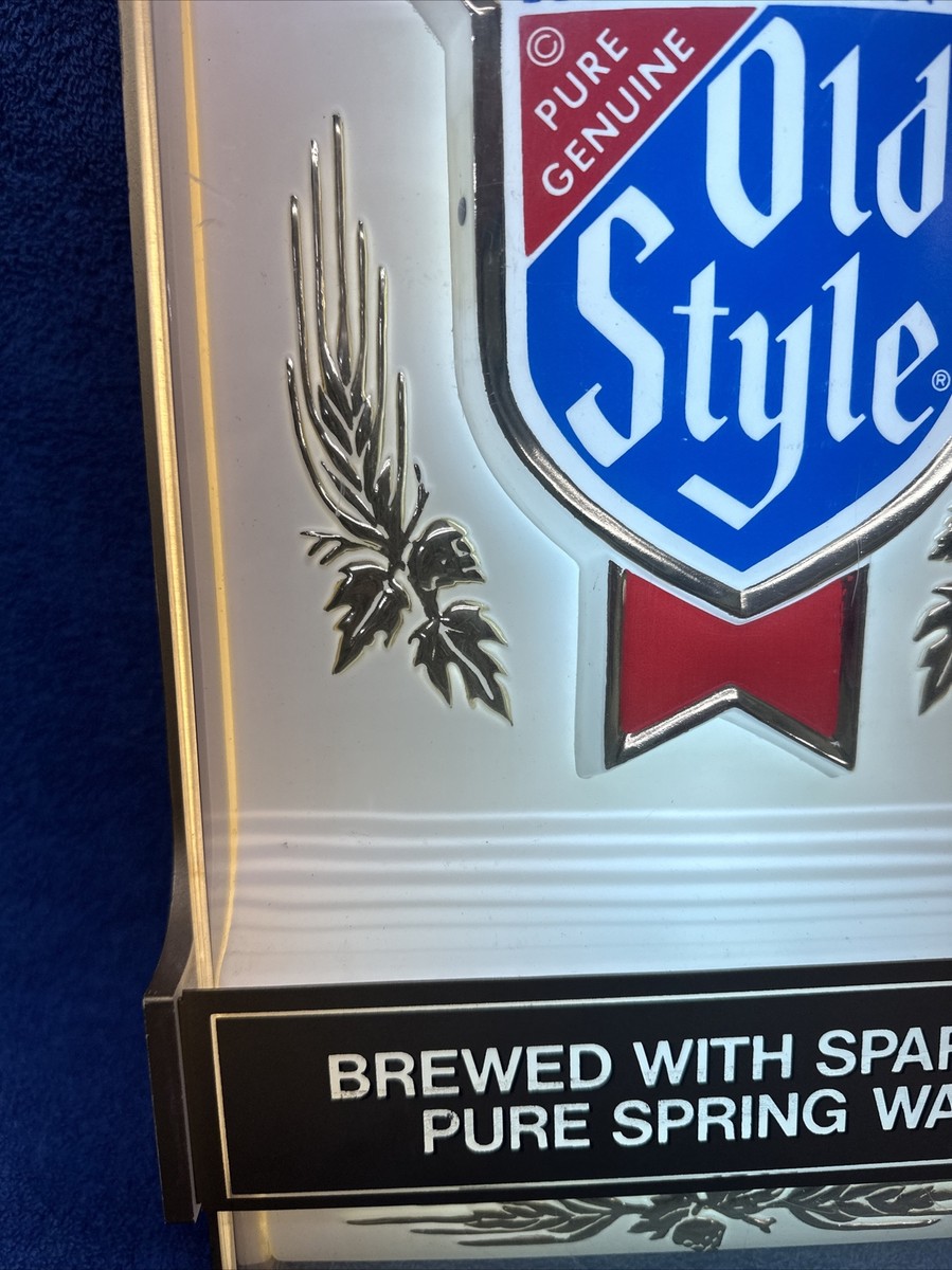 VINTAGE HEILEMAN'S OLD STYLE BEER LIGHT UP SIGN | eBay
