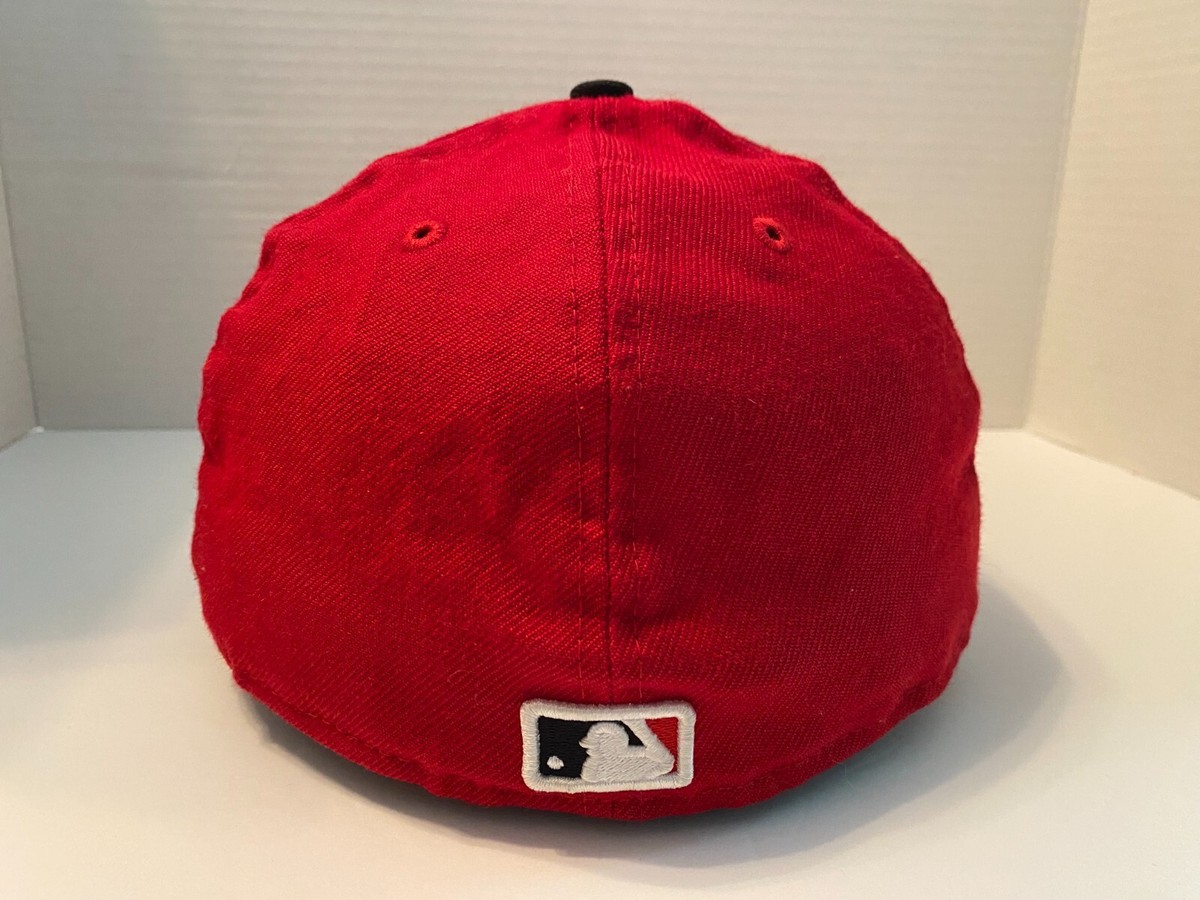 Cincinnati Reds Multi-Color Camouflage Brim Fitted Size 7.5 Hat Embroidered Logo View 5